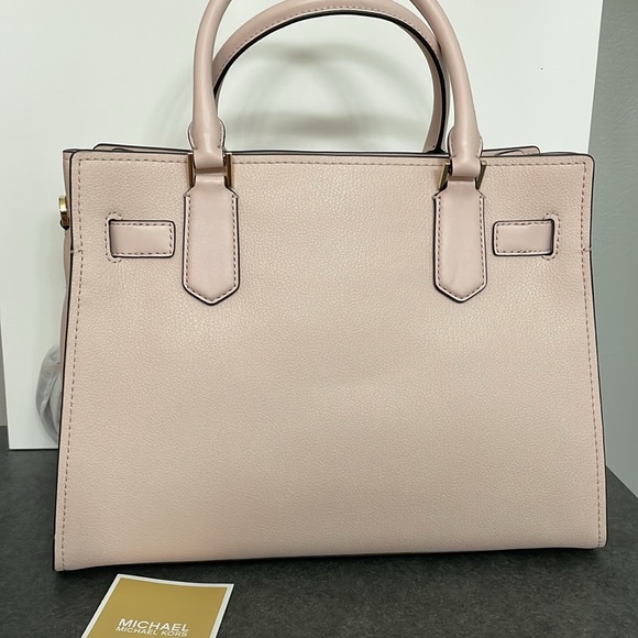 NWT Michael Kors Hamilton Medium Satchel Pink - Picture 5 of 9